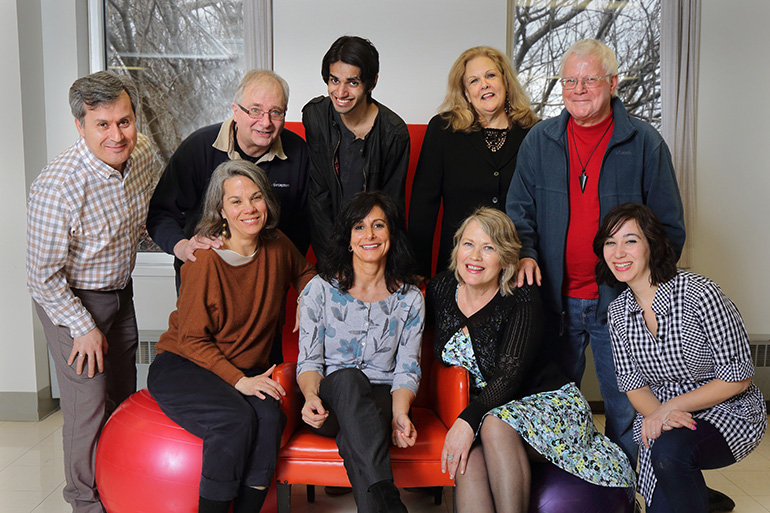 Back row, left to right: Antonis Paraherakis, Robert Glesinger, Michael Menezes, Kathryn Gill and Josef Schmidt. Bottom row, left to right: Patricia Lucas, Ronna Schwartz, Cecelia Vanier and Melissa Myers.